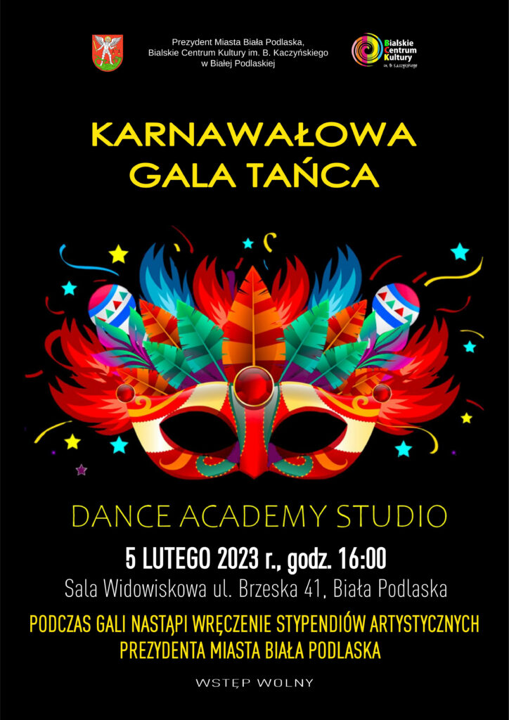 Karnawałowa Gala Tańca – Dance Academy Studio