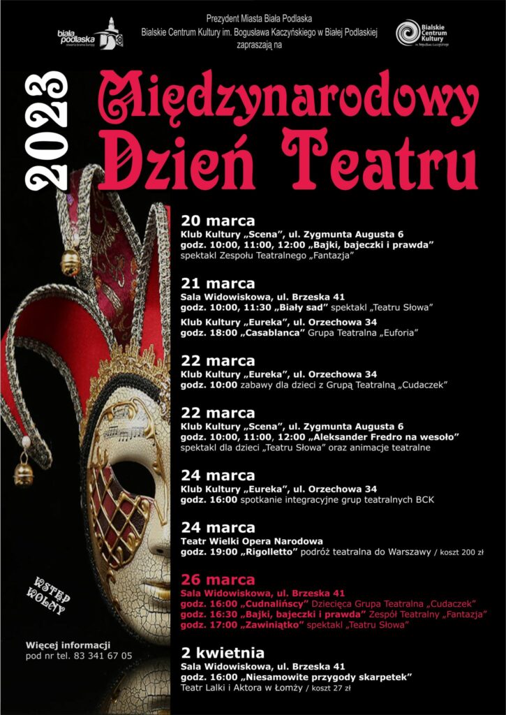 Międzynarodowy Dzień Teatru w Białej Podlaskiej