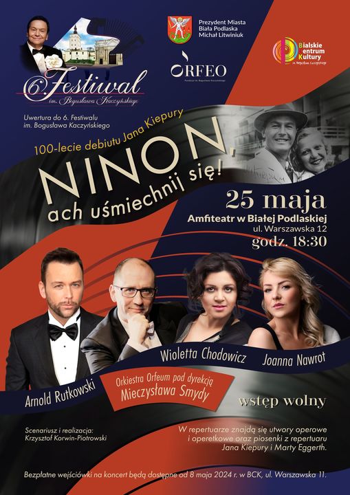 Uwertura do 6. Festiwalu im. B. Kaczyńskiego – “Ninon, ach uśmiechnij się!”